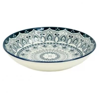 Тарілка керамічна 7-ка з візерунком D18*5см 300мл 6895-22