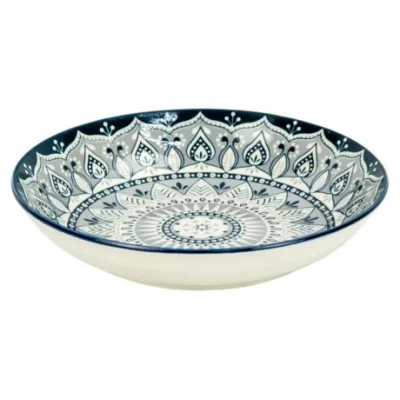 Тарілка керамічна 7-ка з візерунком D18*5см 300мл 6895-22