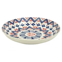 Тарілка керамічна 8-ка з візерунком D20,5*5,5см 500мл 6895-120