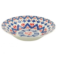 Тарілка супова керамічна з візерунком D20*6cм 6895-121