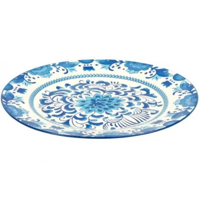 Тарілка обідня D27см керамічна 10,5 з візерунком 6895-74