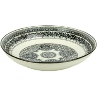 Тарілка керамічна з візерунком D23*6,5см 700мл 6895-93