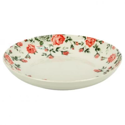 Тарілка керамічна з візерунком D20,5*5,5см 500мл 6895-96