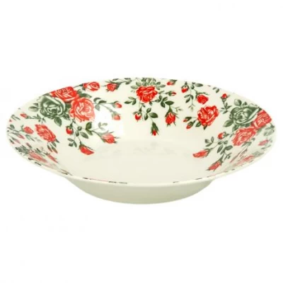 Тарілка супова керамічна з візерунком D20*6cм 500мл 6895-97