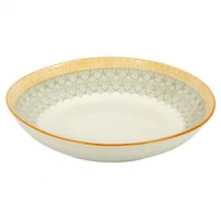 Тарілка керамічна з візерунком D18*5см 300мл 6895-18
