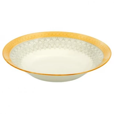 Тарілка супова керамічна з візерунком D20*6cм 500мл 6895-102