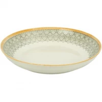 Тарілка керамічна з візерунком D23*6,5см 700мл 6895-103