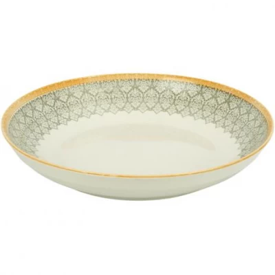 Тарілка керамічна з візерунком D23*6,5см 700мл 6895-103