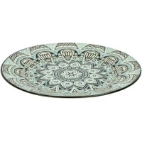 Тарілка обідня D27см керамічна з візерунком 6895-109