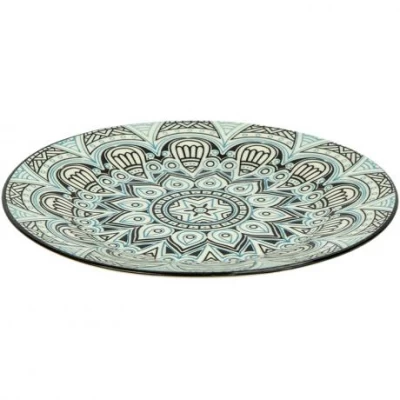 Тарілка обідня D27см керамічна з візерунком 6895-109