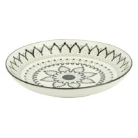 Тарілка керамічна 7-ка з візерунком D18*5см 300мл 6895-2