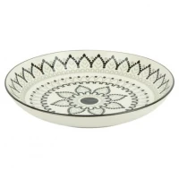 Тарілка керамічна 8-ка з візерунком D20,5*5,5см 500мл 6895-61