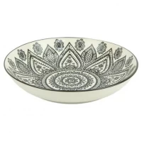 Тарілка керамічна 7-ка з візерунком D18*5см 300мл 6895-26