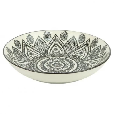 Тарілка керамічна 7-ка з візерунком D18*5см 300мл 6895-26