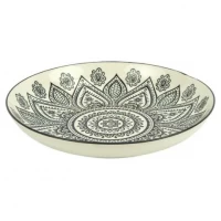 Тарілка керамічна 8-ка з візерунком D20,5*5,5см 500мл 6895-117