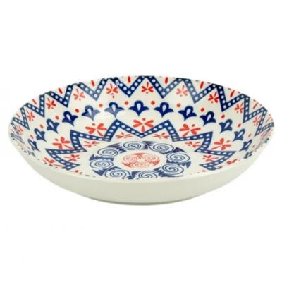 Тарілка керамічна 7-ка з візерунком D18*5см 300мл 6895-28