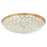 Тарілка керамічна 8-ка з візерунком D20,5*5,5см 500мл 6895-123