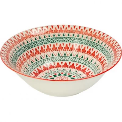 Тарілка керамічна 7-ка з візерунком D17,5*7,5см 500мл 6895-49