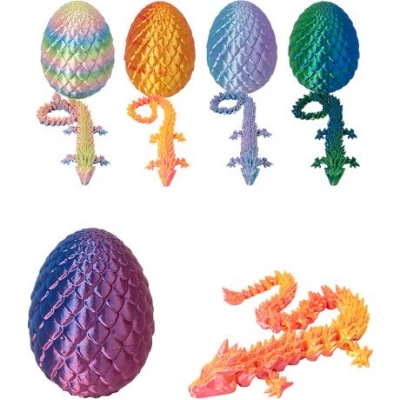 Рухлива 3D іграшка Дракон у яйці 58г 10*7см (02)