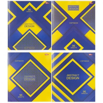 Зошит кольоровий 96 аркушів, клітинка 3822