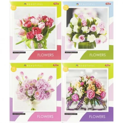 Зошит кольоровий 96 аркушів, клітинка 3823