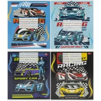 Зошит кольоровий 12 листів, клітина 3847к