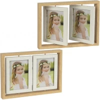 Фоторамка з обертовими внутрішніми рамками на 2 фото 13*18 см XZ3012-5*7*2