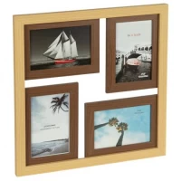 Фоторамка-колаж настінна на 4 фотографії 10*15см DR6016-4*6*4