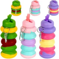 Пляшка складна 600мл для рідин силіконова XY-7