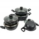 Набір каструль з антипригарним покриттям 5шт 1/1,2/2/3/4л з кришками D18/20/22/24/26см TTG158/16749-1 Набір каструль з антипригарним покриттям 5шт 1/1,2/2/3/4л з кришками D18/20/22/24/26см TTG158/16749-1