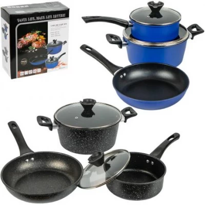 Набір посуду 5 предметів з антипригарним покриттям D18/24/24см 16749-4 Набір посуду 5 предметів з антипригарним покриттям D18/24/24см 16749-4