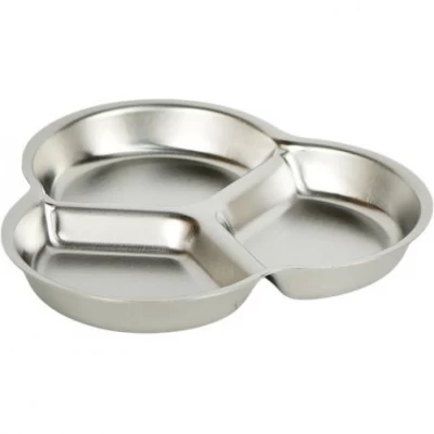 Тарілка для приправ металева на 4 відділення 13*13см 632-4 Тарілка для приправ металева на 4 відділення 13*13см 632-4