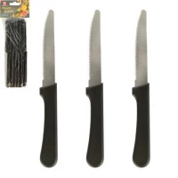 Набір кухонних ножів 12шт з хвилястою заточкою 18,5см ZP7-12Y