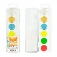 Акварель 6 кольорів (3+3) ,Перламутр+ Флуоресцентний,б/к, пластик RUDIX 810601