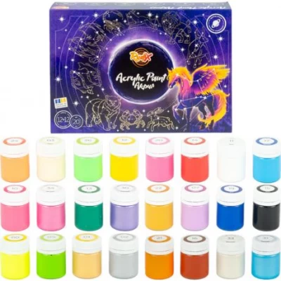 Набір акрилових  фарб 12+12*20мл.RUDIX 851204