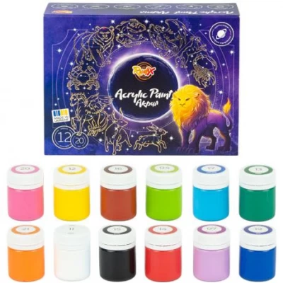 Набір акрилових  фарб 12*20мл.RUDIX 851202