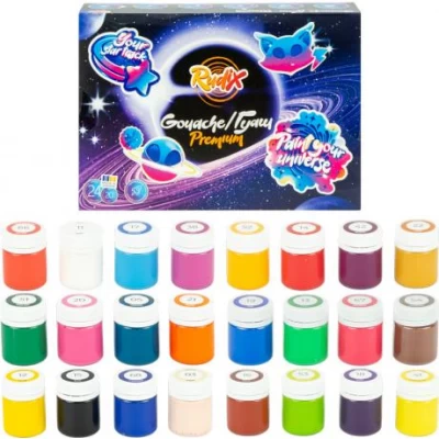 Набір гуашевих фарб,преміум,24*20 мл,RUDIX 822408