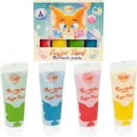 Фарби пальчикові 4*60мл,туба RUDIX 840401