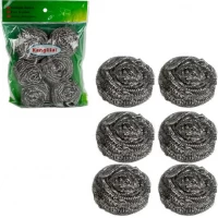 Набір металевих скребків 6 шт в целофані D6,5см К115