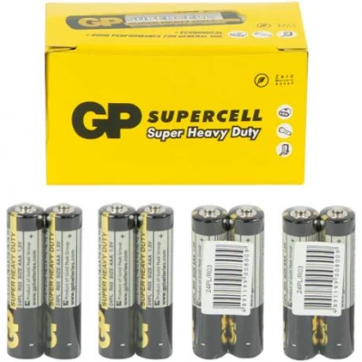 Батарейка GP 24PL-S2 сольова R03, AAA GP-08009