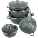 Набір каструль з антипригарним покриттям 5шт 1/1,5/2/4/6л з кришками D18/22/26/26/30см 16749-30 Набір каструль з антипригарним покриттям 5шт 1/1,5/2/4/6л з кришками D18/22/26/26/30см 16749-30