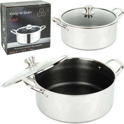 Каструля сталева D32см L12,5см з 6-шаровим покриттям 16749-35