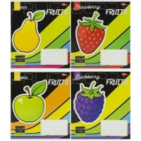 Зошит кольоровий 12 листів, клітина 3845к