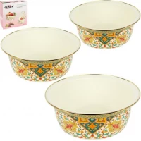 Набір емальованих мисок 3шт D24/28/32см 7043-22
