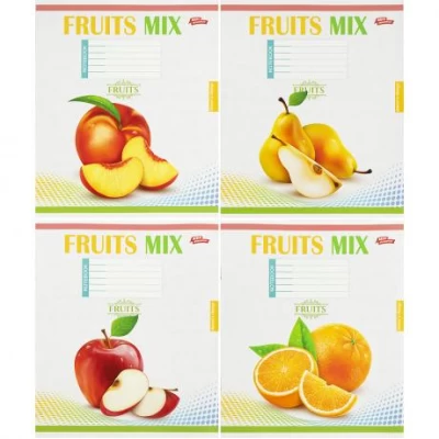 Зошит кольоровий 12 аркушів, коса з доп.лініей 3851