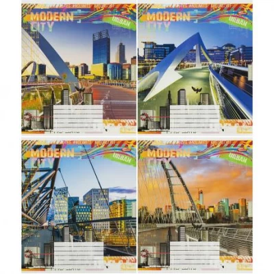 Зошит кольоровий 18 аркушів, клітинка 3857