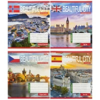 Зошит кольоровий 18 аркушів, лінія 3862