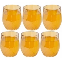 Склянка тонована скляна 320мл DSKB502-1B Золото