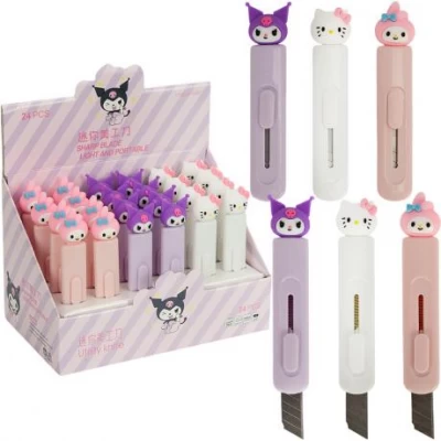 Ніж канцелярський міні Мультяшки D-002