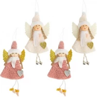 Прикраса-іграшка ялинкова Лялечка Ангелок кольорова 21*9смCX25-3